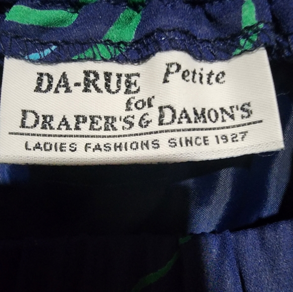 Vintage Da Rue for Draper,s & Damon,s Top And Pant Set - Picture 3 of 5